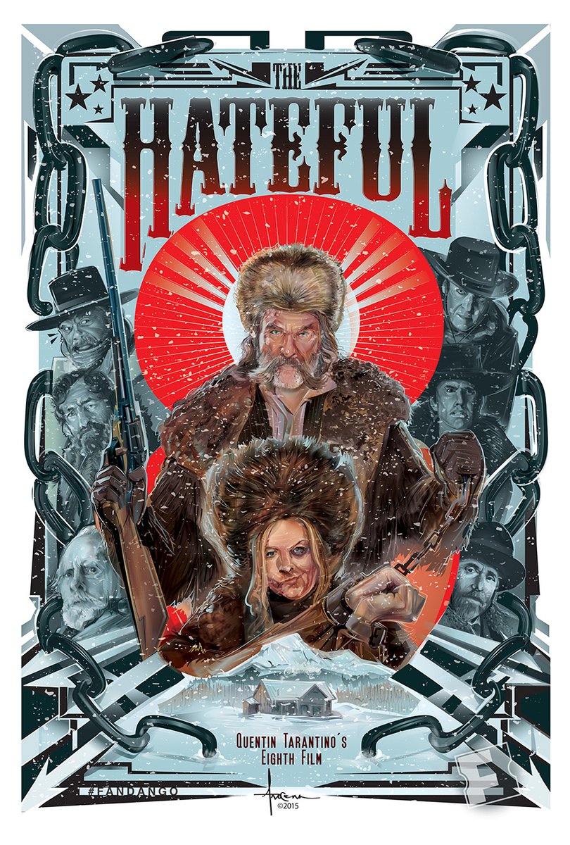 PosterEscape's tweet image. A Quentin Tarantino Film. Fantastic poster for The Hateful Eight by @OrlandoArocena 

#TheHatefulEight