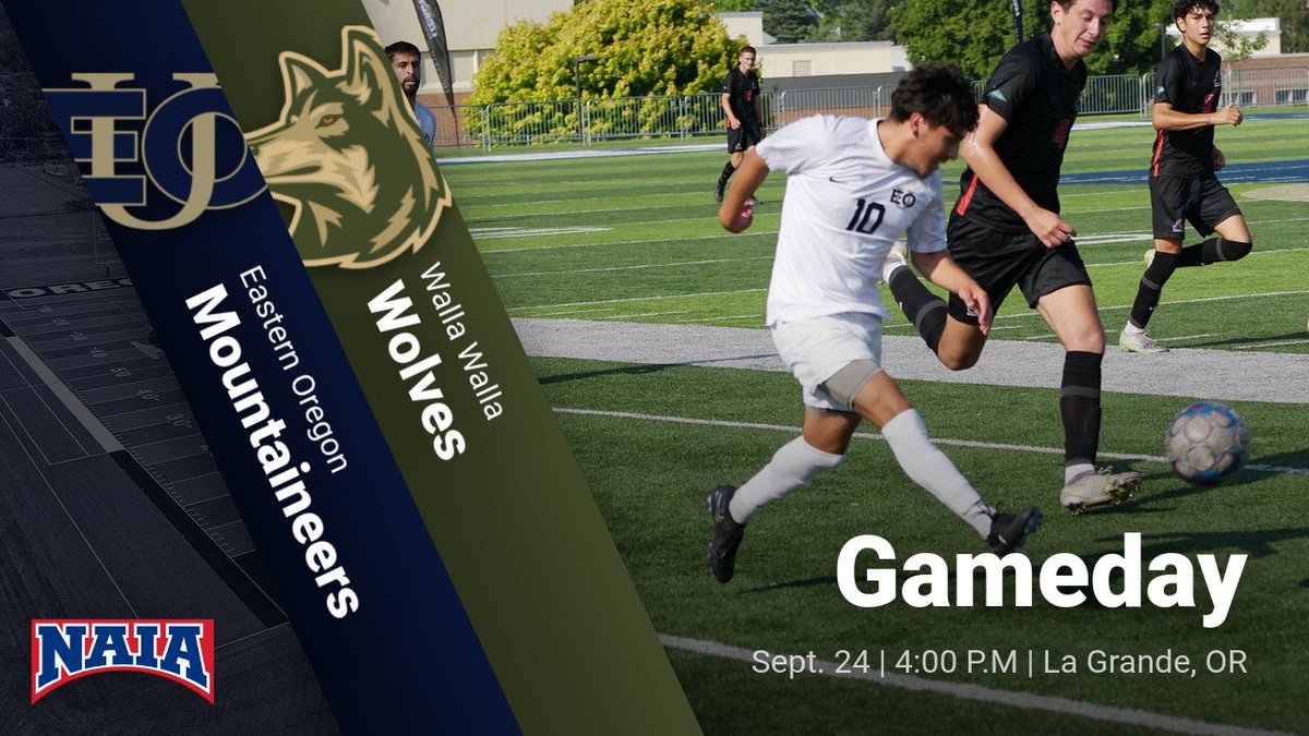 EouMsoccer's tweet photo. 𝘎𝘈𝘔𝘌𝘋𝘈𝘠 ⚽️ 

🆚 Walla Walla
⏰ 4:00 P.M.
📍La Grande, OR
⚽️ https://t.co/dYR4qDnUOr 

#EOUmsoc | #Mountup https://t.co/Re8jCau1Fp