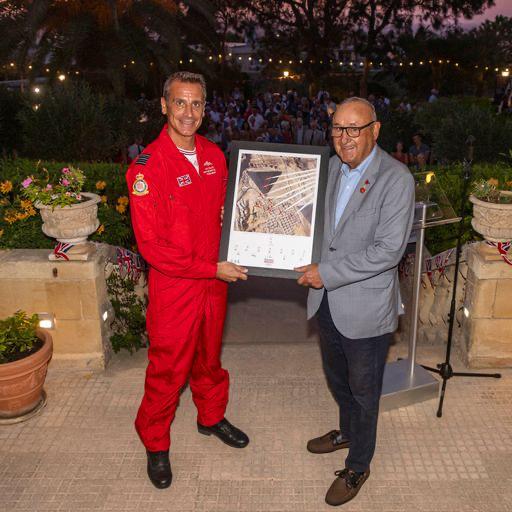 UKinMalta's tweet photo. It was a pleasure for the High Commissioner and team to welcome the @rafredarrows to Malta, and to a reception in aid of the Malta branch of the Royal British Legion. Special thanks to @EagleEyeInnova1 for their kind sponsorship! We hope you all enjoy the displays this weekend! https://t.co/IteaP07vIX