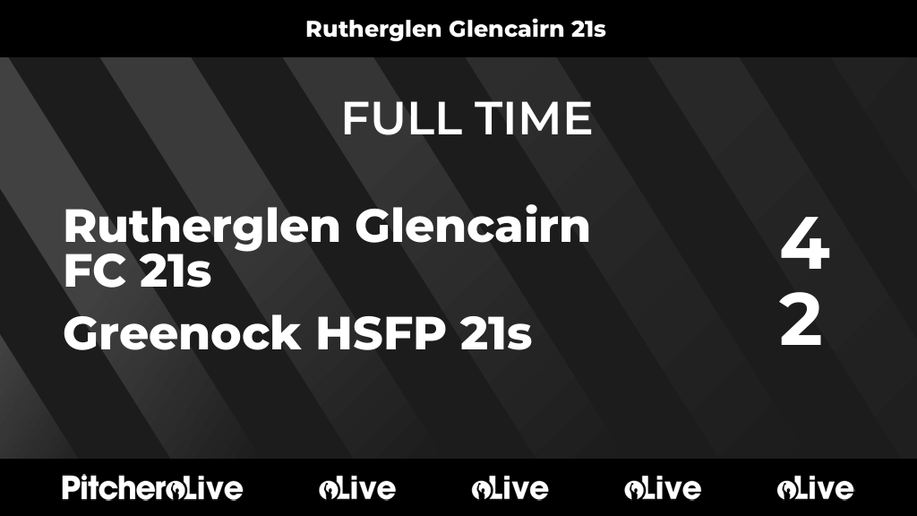 Glencairn20s's tweet photo. FULL TIME: Rutherglen Glencairn FC 21s 4 - 2 Greenock HSFP 21s
#RUTGRE #Pitchero
https://t.co/Y5hI93HnDY https://t.co/neueiqVkX2