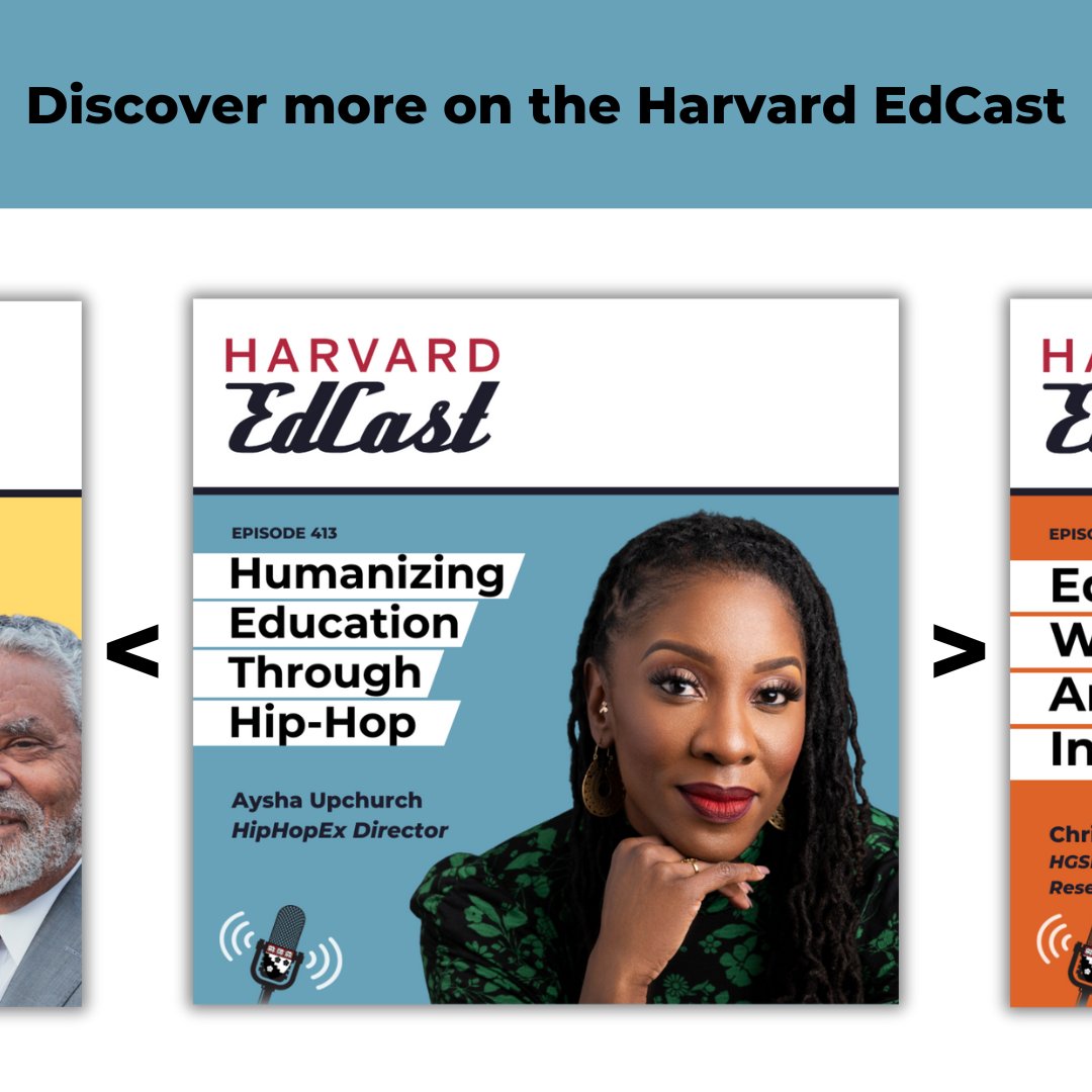 Discover insights from Harvard and beyond about the most pressing issues in education. Listen to the Harvard EdCast with new episodes every Wednesday! Catch up on any episode, anytime: bit.ly/3t1VXdM