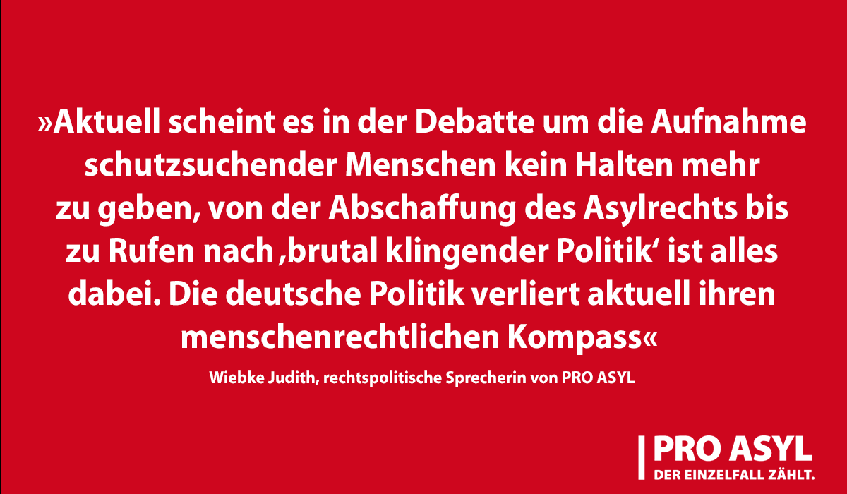 Rechte Parteien und Narrative sind aktuell in ganz Europa auf dem Vormarsch - und die Bundesregierung widerspricht ihnen nicht entschieden. Im Gegenteil: Die Parteien der Ampel-Koalition und die CDU überbieten sich gegenseitig mit Abschottungsforderungen. (1/2)