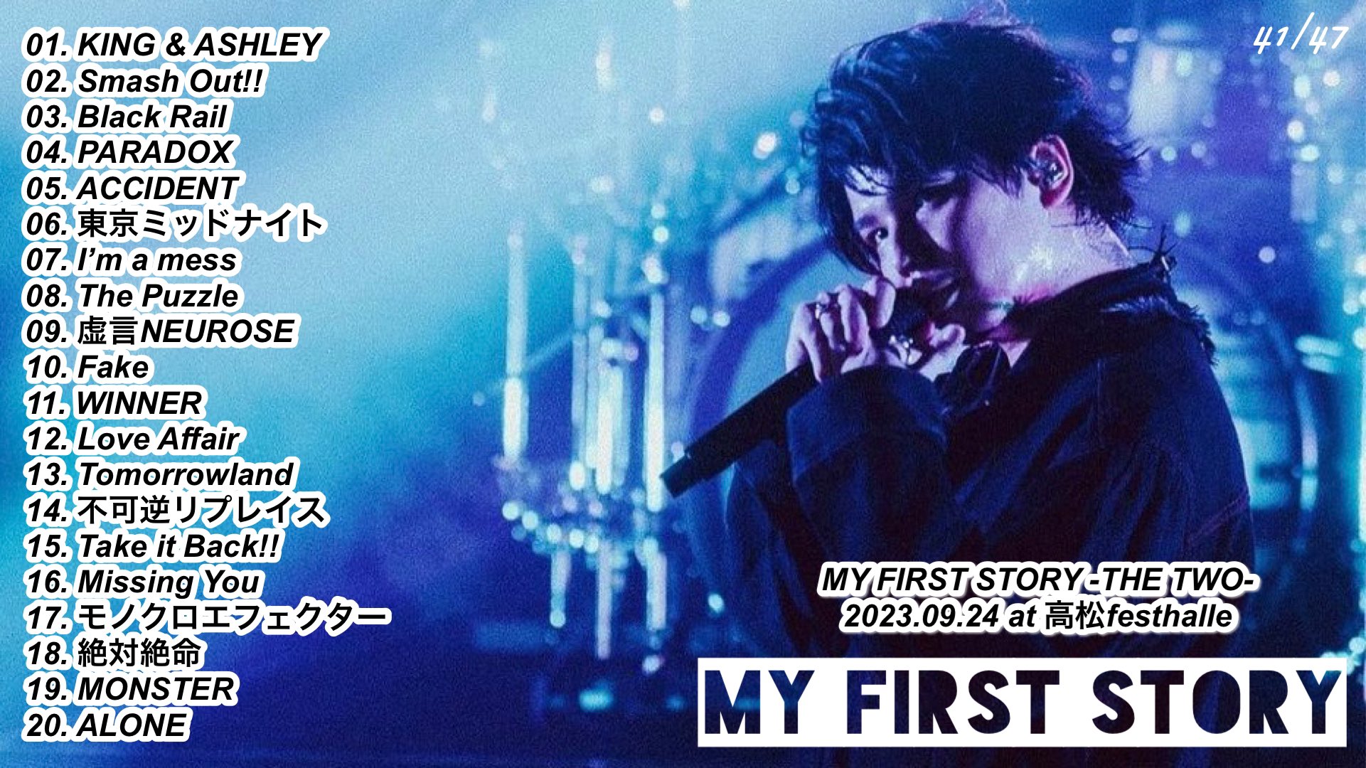 哲史∞ auf X: „MY FIRST STORY -THE TWO- 2023.09.24 at 高松