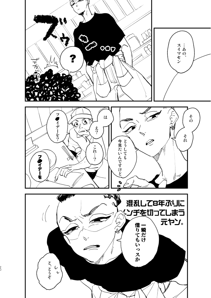 たのしかったページ(仕上げ未済)
つなぎの上脱いで腰に巻くやつすち🫶 