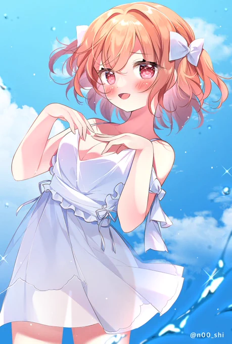 「もぉ、かけすぎだよ〜!」 