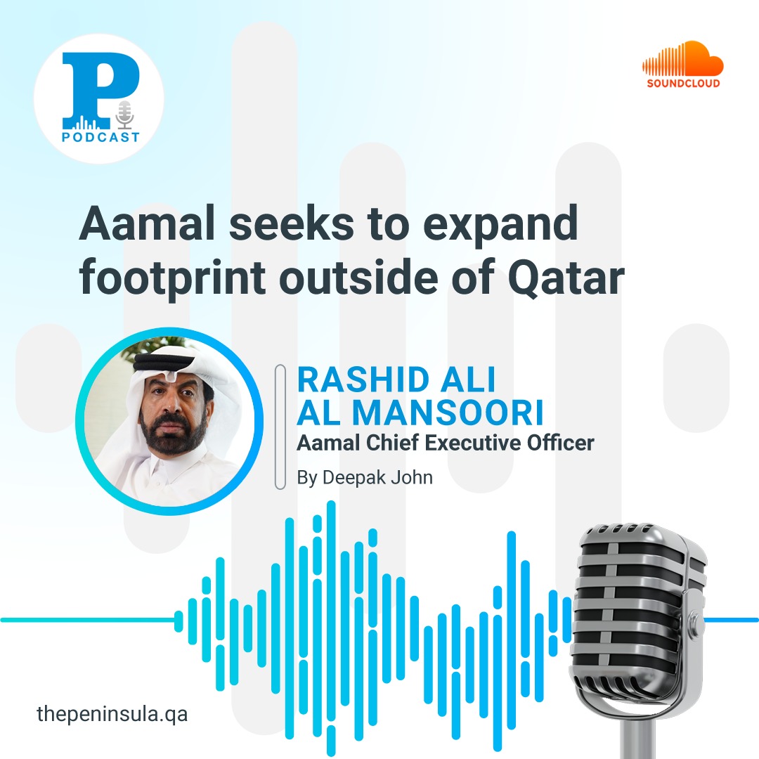 PeninsulaQatar's tweet photo. 📷 Listen to the podcast where Aamal Company Chief Executive Officer, Rashid Ali Al Mansoori, talks to The Peninsula on the company's plans to expand business beyond GC.
#Qatar #Aamal 
https://t.co/IfpoBydgRL https://t.co/8G1G6yz2iO