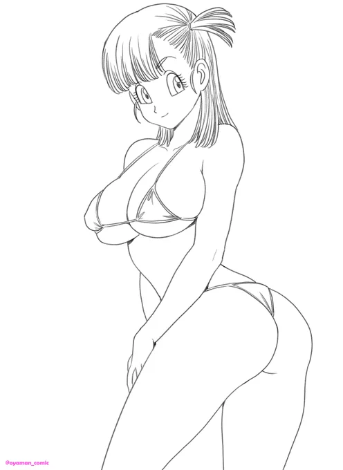 ブルマ描きました!#ドラゴンボール #DragonBall 