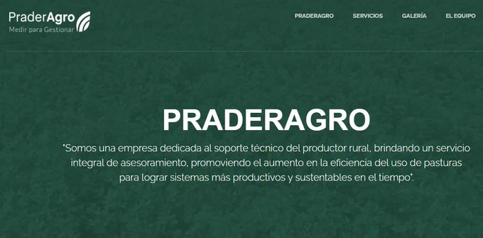 Concluimos este hilo comentando del servicio de monitoreo satelital de pasturas que ofrecen dos empresas nacionales.
1) <a href="/PraderAgro/">PraderAgro</a> 
praderagro.uy
