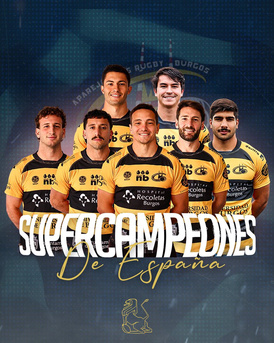 ¡𝗦𝗨𝗣𝗘𝗥𝗖𝗔𝗠𝗣𝗘𝗢𝗡𝗘𝗦 de España! 🏆 

¡Enhorabuena <a href="/RugbyAparejos/">Recoletas Burgos - Caja Rural</a>! ⚫️🟡 

#DHRugby | <a href="/ferugby/">España Rugby</a>