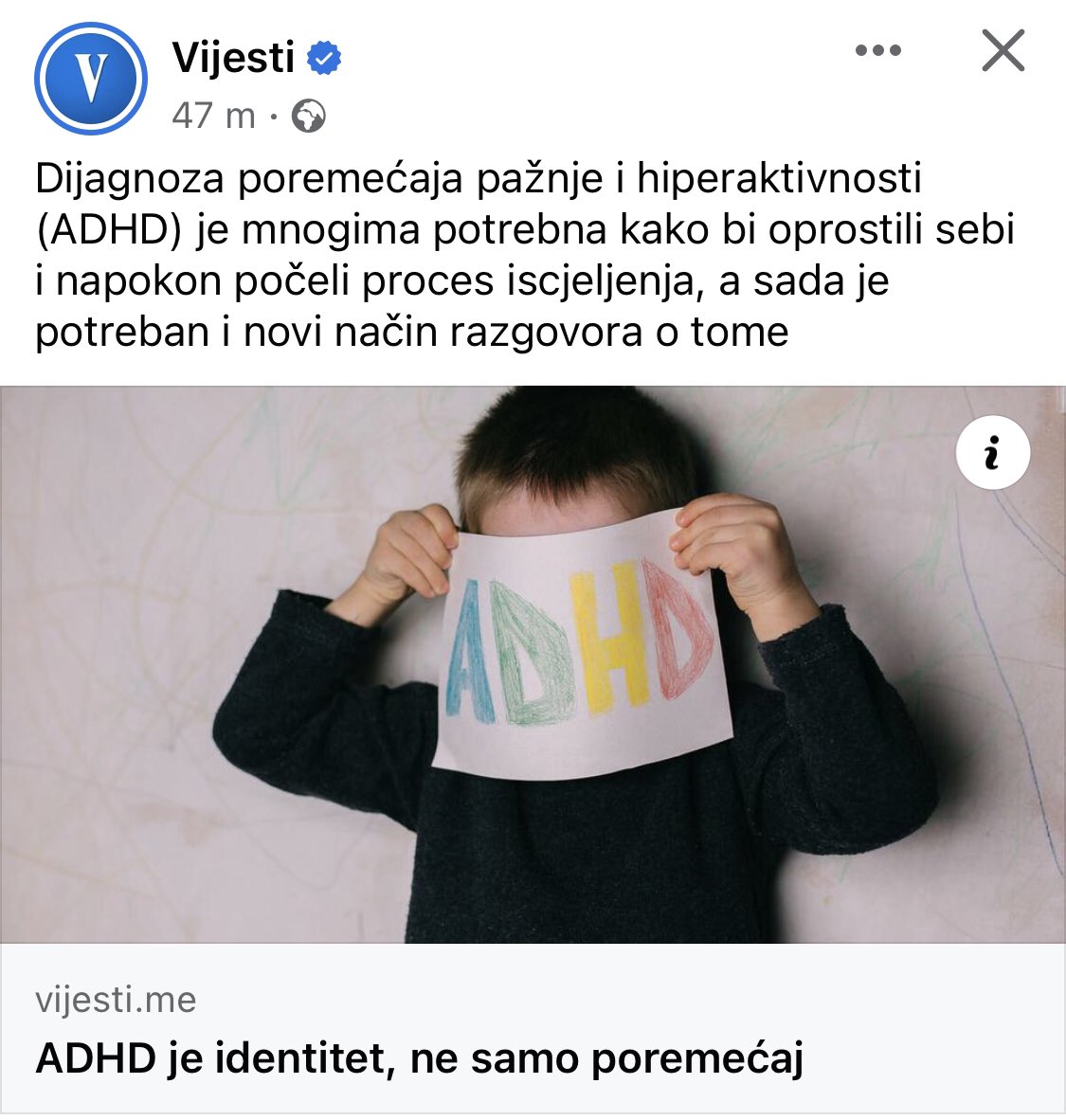 Kad mo bili đeca taj “poremećaj” se liječio prutom, pa ti se odmah vrati pažnja i nestane hiperaktivnost.
Danas roditelji ne smiju ni viknut đeci (da ti dijete ne zovne policiju), pa se za nevaspitanje i raspuštenost uvela “dijagnoza”.