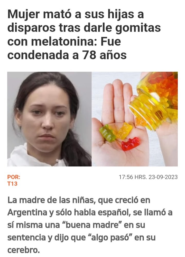 Esta no cuenta para las estadísticas porque no sucedió en territorio Argentino, aunque la filicida sea de esa nacionalidad. 

La violencia no tiene género, y muchas veces los desórdenes mentales son los responsables de actos extremos de violencia.