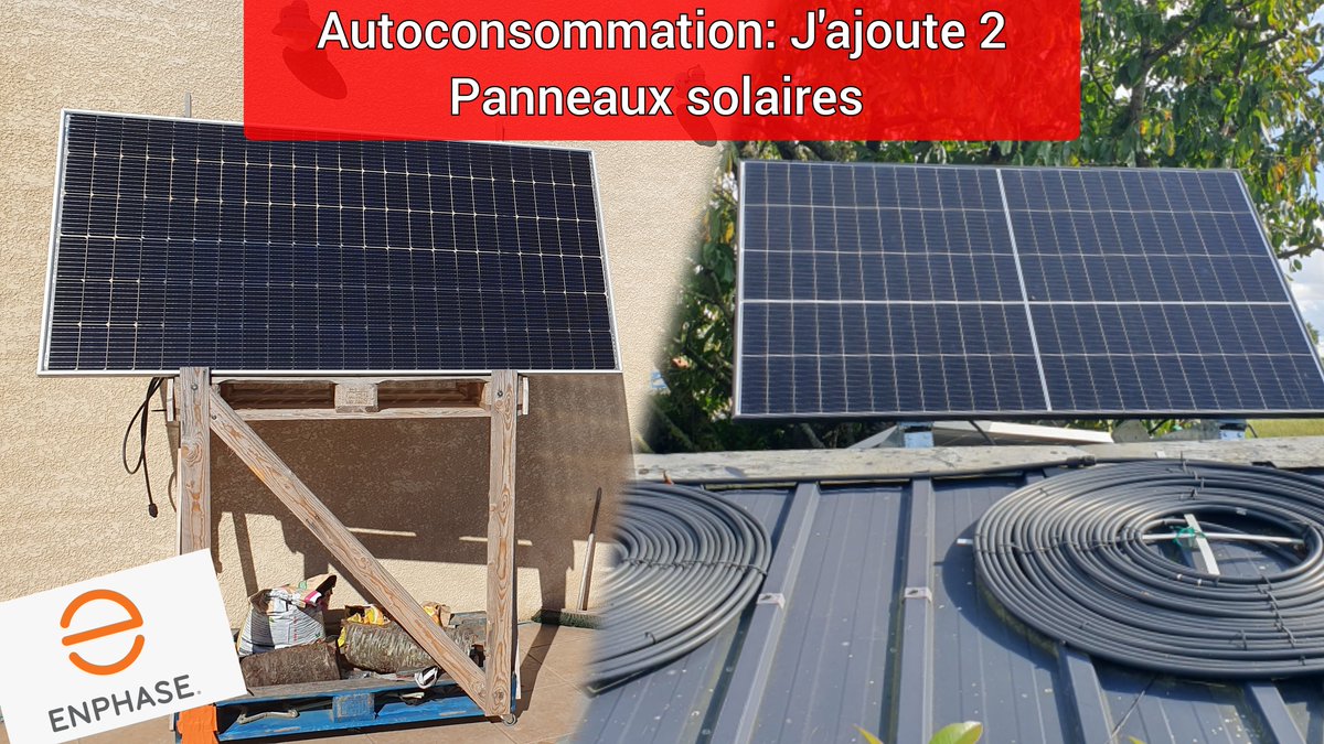 NOUVELLE #VIDÉO !!      

Photovoltaïque: J'ajoute 2 Panneaux Solaire en Autoconsommation !

-->youtu.be/Q3ty4JDKQDw

Merci d'avance pour vos RT 🙏 #YouTube #photovoltaique #enphase #panneausolaire #electronique #Autoconsommation