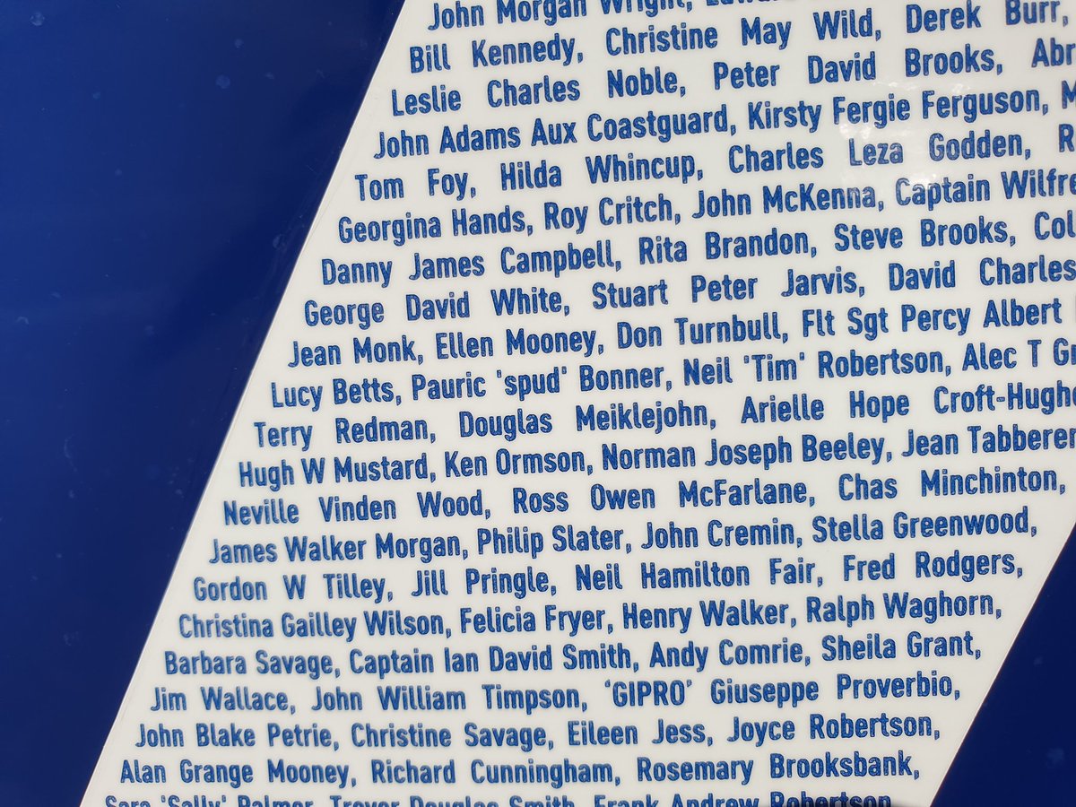grahaMeiklejohn's tweet photo. Spent yesterday with @RNLI in Poole to view #LaunchAMemory names applied to their new boat for Anstruther station. An unique, emotional and special morning talking to other attendees and RNLI staff. Thank you to all who donated to have my brother Douglas commemorated on the boat. https://t.co/uj83tMpwhd