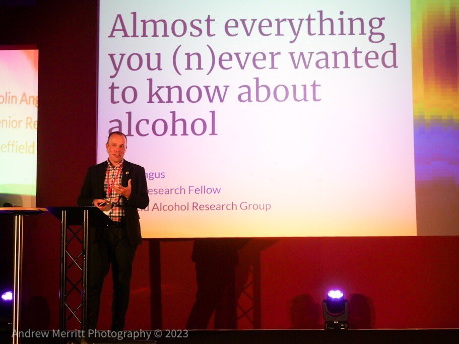 Everything you (n)ever wanted to know about alcohol <a href="/VictimOfMaths/">Colin Angus</a> <a href="/QEDcon/">QED</a> #qedcon