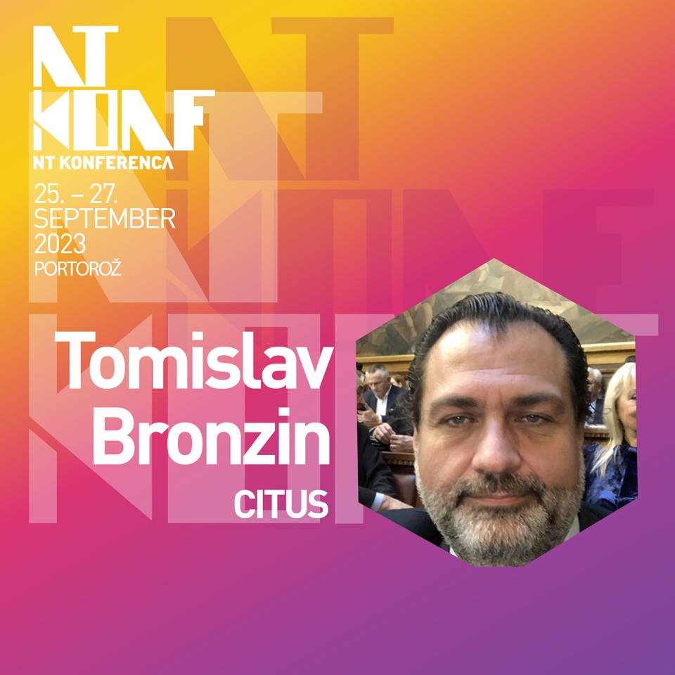 Tomislav Bronzin | Chief eXcitment Officer @ CITUS (@tbronzin) on Twitter photo It is a pleasure to join the great lineup of speakers <a href="/NTkonferenca/">NTkonferenca</a>. I will talk about CITUS Team's experience in managing innovative projects (bit.ly/tb_ntk2023) based on our experience creating innovative products.
#NTK23 #ai #innovtion #projects #digital #transformation It is a pleasure to join the great lineup of speakers <a href="/NTkonferenca/">NTkonferenca</a>. I will talk about CITUS Team's experience in managing innovative projects (bit.ly/tb_ntk2023) based on our experience creating innovative products.
#NTK23 #ai #innovtion #projects #digital #transformation