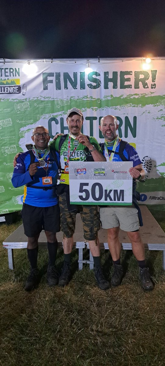 IanRowly38's tweet photo. Chiltern 50K @UltraChallenges on behalf of @alzheimerssoc - DONE! A brilliantly organised event & we were blessed with great weather! We also smashed our fundraising team target!
#Chiltern50 #UltraChallenge #alzheimerssociety #Dad https://t.co/ME0sj88Qrn