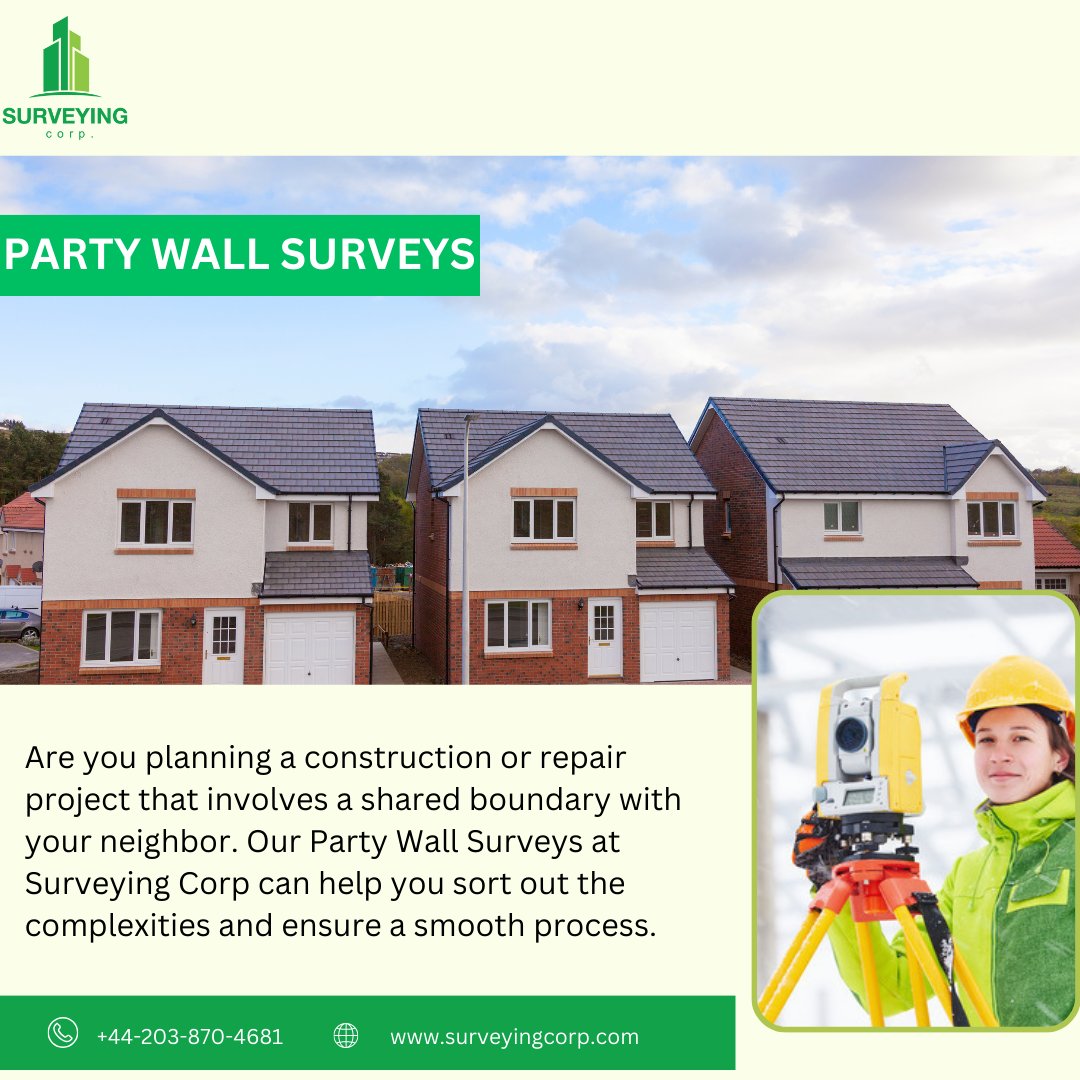 Navigating Neighborly Agreements with Expertise! Our Party Wall Surveys in London ensure harmony during property alterations. 
#PartyWallSurveys #LondonProperties #NeighborlyAgreements #PropertyAlterations #LondonLiving #PartyWallExperts #LondonPropertyDevelopment #Property #uk