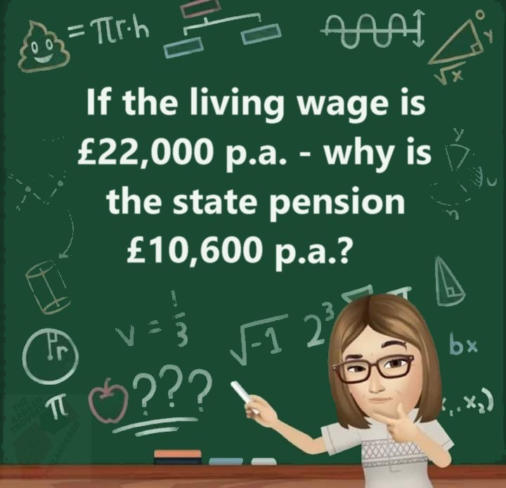 The British state pension is the worst in the developed world.