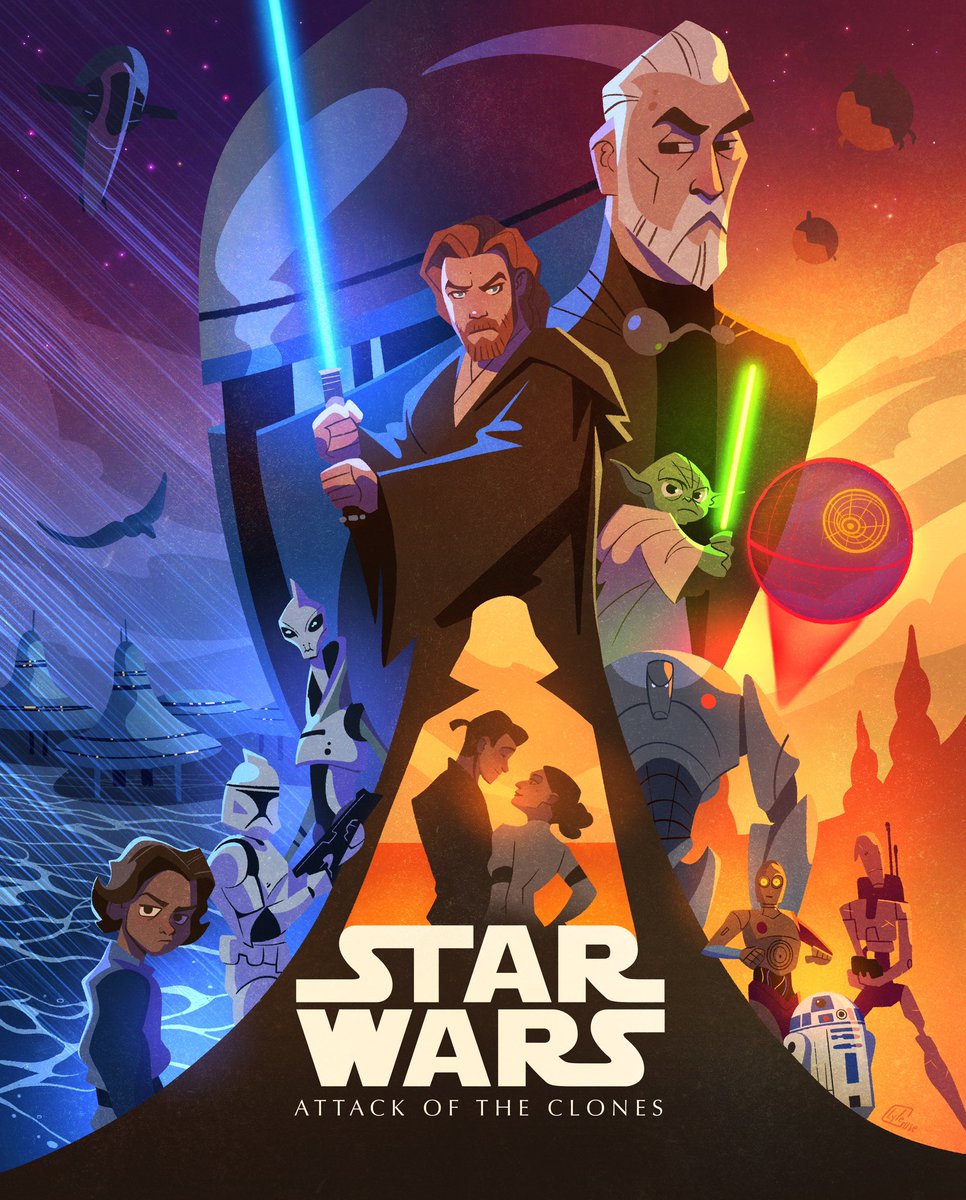 Star Wars Episode II Attack of the Clones

This poster was harder as the Clone Wars have been redone stylistically several times so I had to make it my own.

#StarWars #anakin #ObiWan <a href="/LucasfilmGames/">Lucasfilm Games</a>