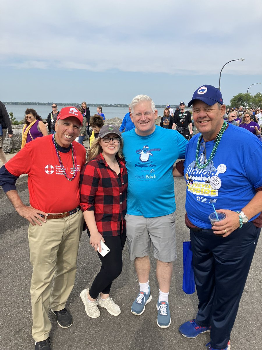 A beautiful day spent with family & friends at Buffalo’s #OutOfTheDarkness Walk, supporting each other and in memory of those we’ve lost. 

Today, & everyday, we must take steps to protect our mental health while shining the light on suicide prevention‼️

#SuicidePreventionMonth