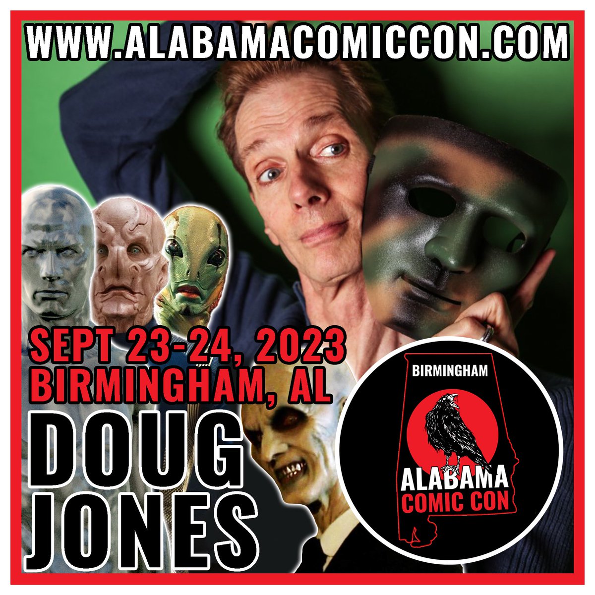 coolwatersprods's tweet photo. One more day! Come see @actordougjones and @Camden_Toy at Alabama Comic Con! 🧟‍♂️😎🧛‍♂️ https://t.co/dRunJrsHh7
