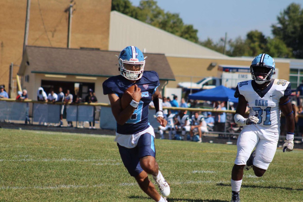 SMWCFB's tweet photo. SMWC turned in another dominant showing from the ground game, helping the Pomeroys dominate all facets of the game en route to a 59-0 win over Midwest Sprint Football League newcomer Oakland City. The 59 points is a MSFL  record.
Read more: https://t.co/NoJFDUgcZW https://t.co/5OTzcNSg0D