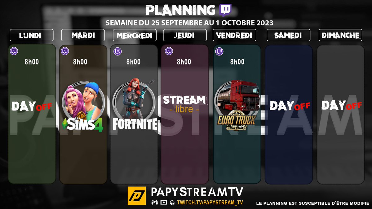PapyStreamTV's tweet photo. Hello! Voilà le planning pour cette semaine 🐱😅
Bon dimanche
https://t.co/ZfDjnYuB0d

#twitchfr #twitch #Fortnite #papystreamtv #maladie #spondy #maladiechronique #spondy  #streamer #streamerfr #game #cat #catcute #ragdoll #ragdollcat #tommys #diffusion #team #coffee #planning https://t.co/btxA46StiI