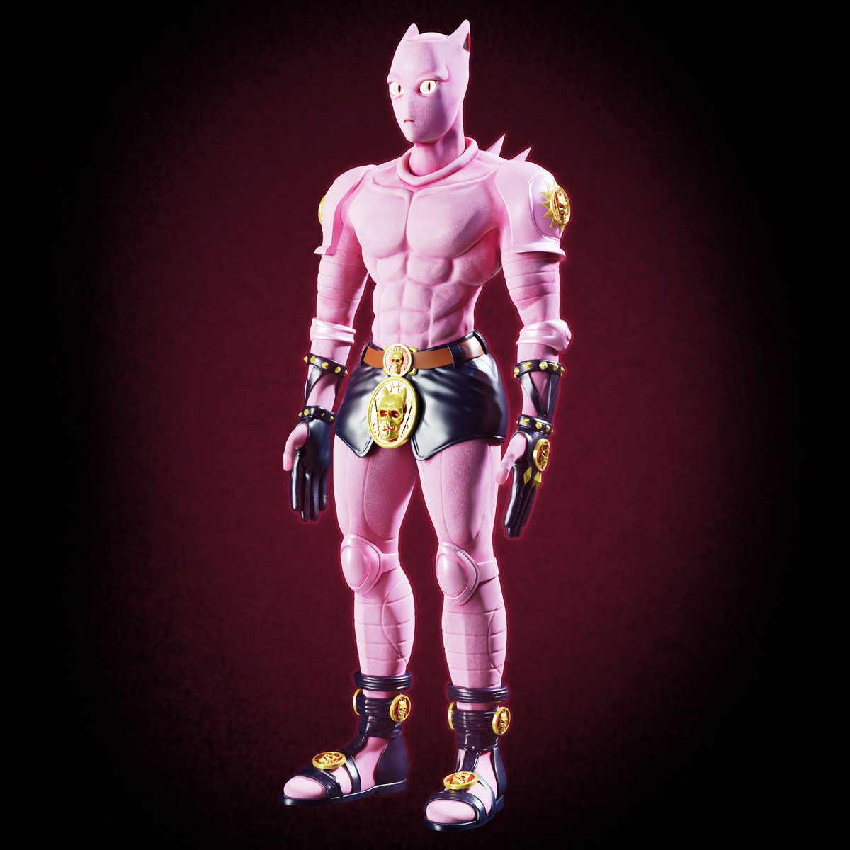 PreaaPluem's tweet photo. Stan name “Killer Queen”  version Rigging failed 😅 ริกพัง โมเดลหนัก คอมพ์โหลดอืด โปรแกรมเด้ง มือจึงแข็งเกร็งอยากยาแบบนี้ เดี๋ยวปั้นใหม่ฝึกใหม่ 🫣 #jojobizarreadventure #crazydiamond #killerqueen #kirayoshikage #arakihirohiko #manga #character #3dmodel #blender #sculpting https://t.co/Ogijs5xQ0d
