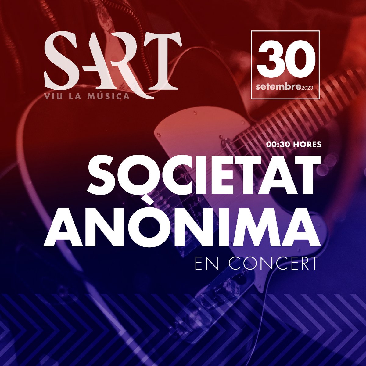 SARTClub's tweet image. I com que no acabam mai l'energia... Dissabte vespre tendrem a Societat Anònima en concert per fer d'un dissabte qualsevol, una nit inolvidable! 🍻

T'esperam dissabte 30 de Setembre a partir de les 00:30h!