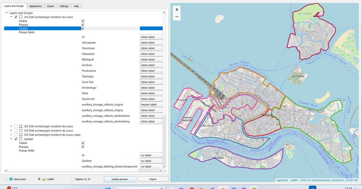 EliaLigori's tweet image. I&apos;m developing a webGiS of the evidence from productive sites discovered in archaeological excavations in Venice. #QGIS #qgis2web #Venice  #Venicearchaeology #RENAISSANCE #History #archaeology #archeologia #cartografia
