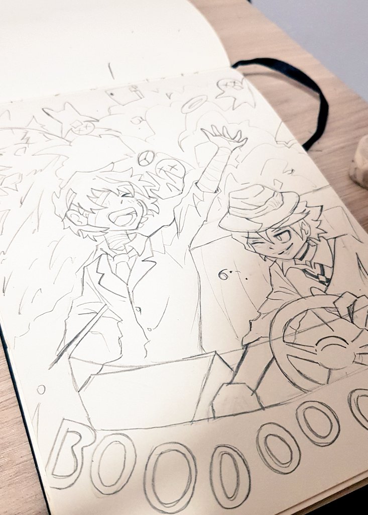 YesleneR's tweet photo. I'm personalizing my diary for the Institute, look at my back cover :] (unfortunately I don't know who the author of the original drawing is, so I'm sorry for that 😞) #bungosd #bsdart #DazaiOsamu #chuuyanakahara #Fanarts #BSD #bungoustraydogs #drawing https://t.co/74Id12V1Ws