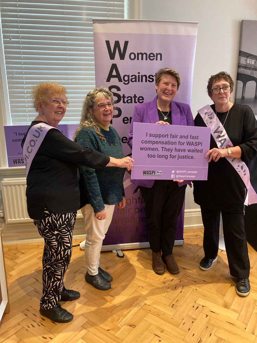 Thank you @SarahDykeLD for talking to Sally @WaspiLewes2018 member and @Lewes_Lib_Dems councillor in Seaford and agreeing to support us #notgoingaway #WASPI