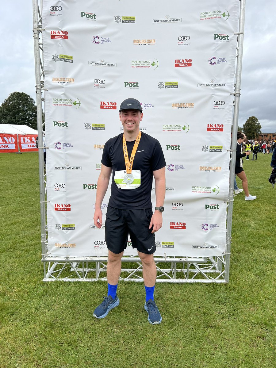 Nice morning jog around my home city this morning #NottinghamHalfMarathon 😄