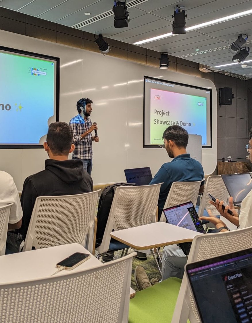 _brownboy_85's tweet photo. Had an amazing day exploring Google's tech stack, from developer libraries to AI and Flutter development!
Thanks to @siddharth_hacks and the @hackthisfall for organizing this event! ๐๐
#TechEvent #Innovation
#GoogleDevLibrary #BuildWithHTF #HTFxGoogleDevLibrary https://t.co/k1fPIX2mnm