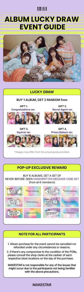 KPOPStation2020's tweet photo. Are you feeling LUCKY? 🍀☺️

Join us and @makestar_official for NMIXX <A MIDSUMMER NMIXX’S DREAM> USA POP-UP STORE LUCKY DRAW! 🌟✨

#MAKESTAR #NMIXX #KPOPSTATION #MAKESTAR_OFFICIAL https://t.co/OFOGVTmSts