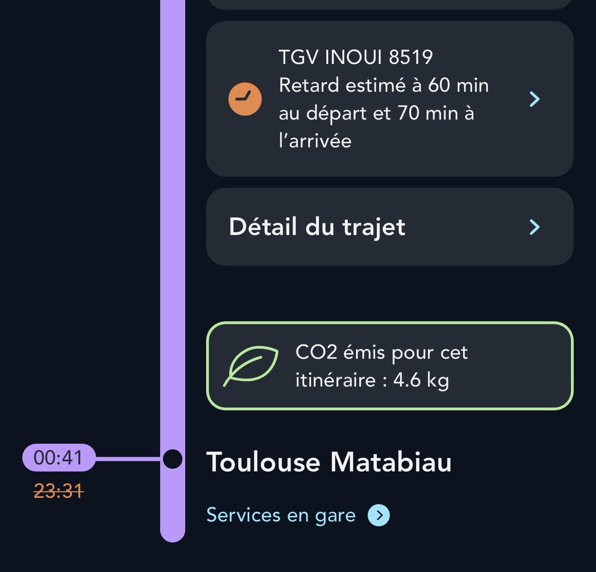 obviously69's tweet photo. #tgvinoui #inoui #sncf @SNCFVoyageurs 1h30 de retard à l’aller, au moins 1 heure annoncée au retour, c’est inouï https://t.co/C04Y64vYVB