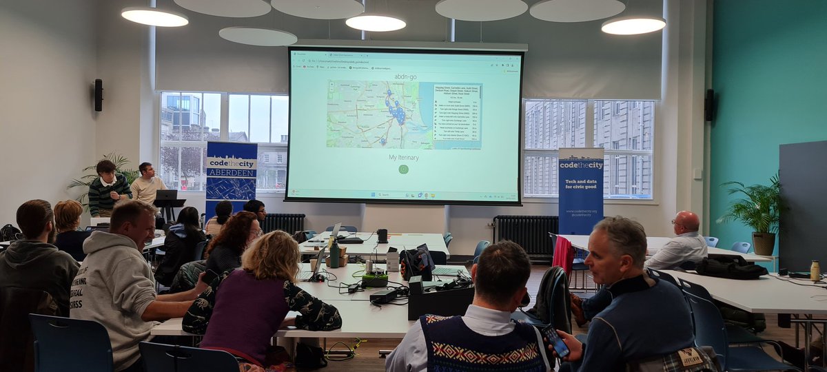 codethecity's tweet image. A great second day at #ctc30.
Five excellent projects. Fantastic effort, everyone!
Thanks to @ONETechHub for hosting us, and to @Bob_Keiller and the Our Union Street project for their support.