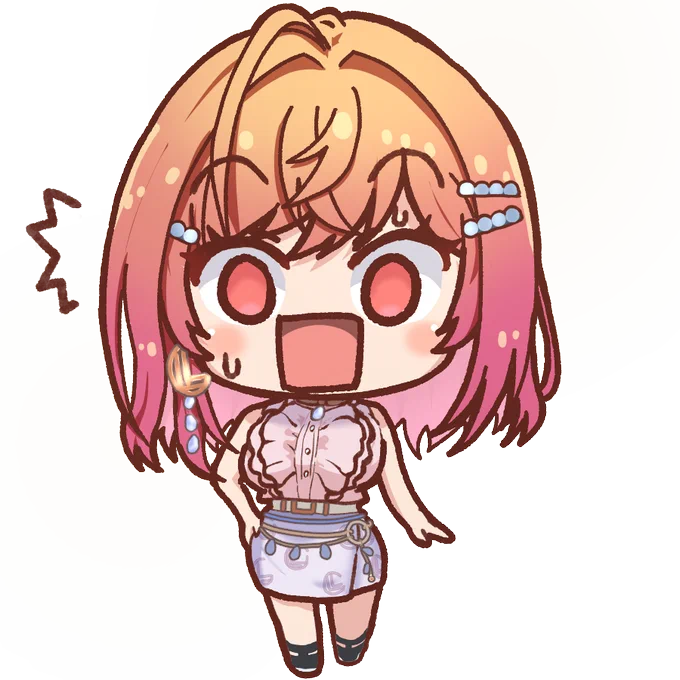 莉々華しゃちょう様使って頂き光栄です。。。表情差分まだあるので何かの際にお使いください #ririkart 
