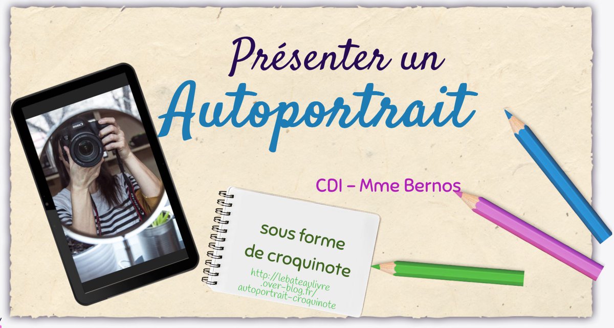 BateauLivre's tweet photo. ✏️Nouveau diapo pour présenter un #autoportrait d’#artiste à l’#oral avec la #facilitationgraphique.
(Même si ça ressemble + à des #affiches que des #sketchnotes 😅 on persévère !)
⛵️https://t.co/6btVRtNKmU
#PEAC #Histoiredelart #croquinote #français #CDI #profdoc #3e https://t.co/MP9OypZEsX