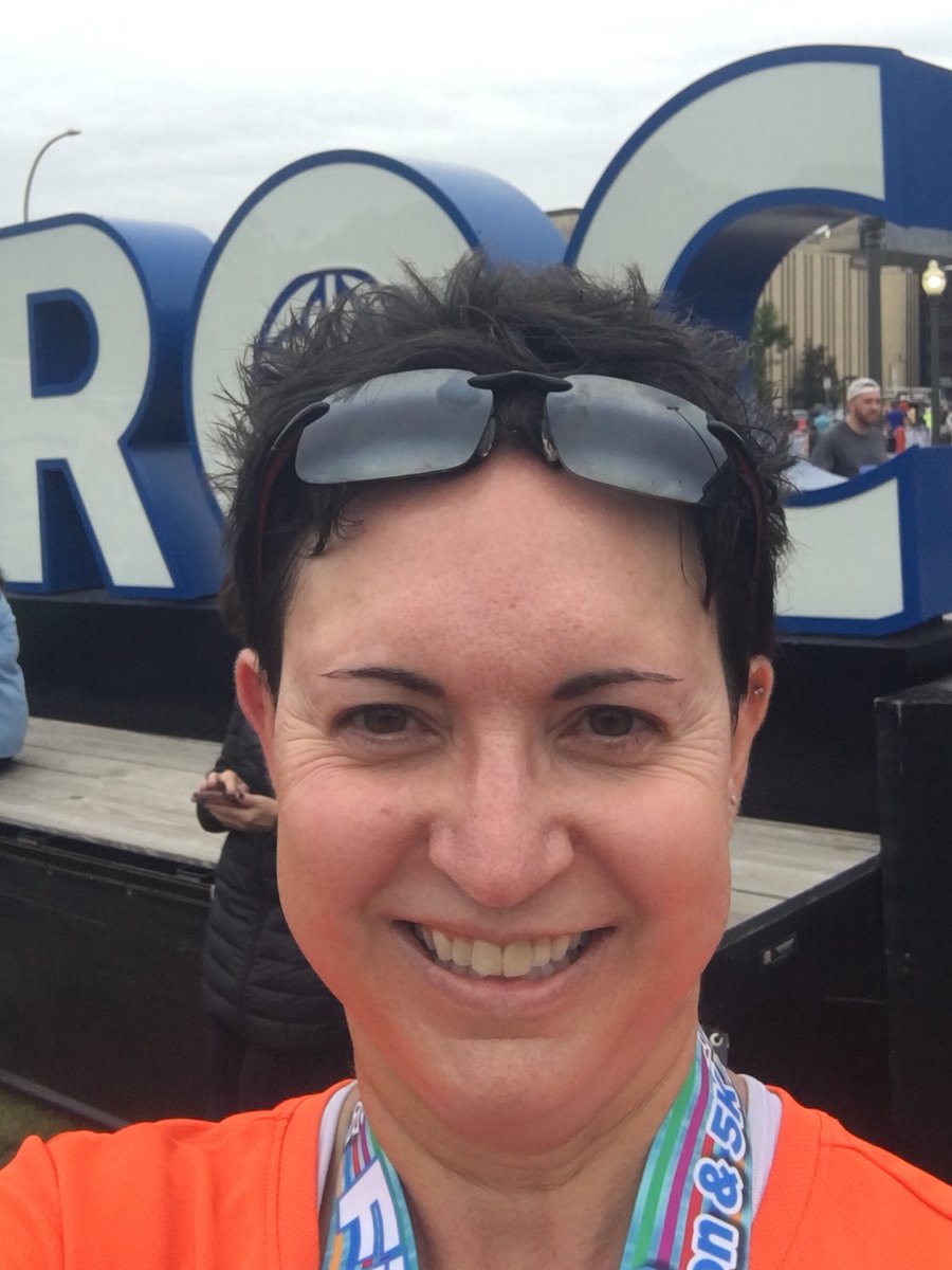 J_cspad's tweet photo. Goal achieved! Grateful to have finished the Rochester Half-Marathon today! Such a difficult, yet beautiful course, Thanks to the volunteers, fellow runners, and @fleetfeetroc for a fun race. 🏃♀️#RuntheROC https://t.co/W75I8pzaHd