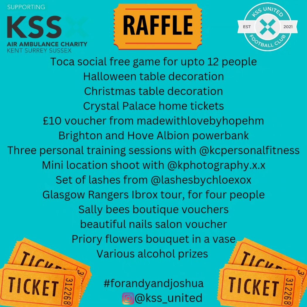 One week today our fundraiser!
If you would like some raffle tickets please get in contact!

Looking forward to playing @ForeverFinleyCT another great battle to be had. 

All in memory of Andy and Joshua, raising money for the <a href="/airambulancekss/">Air Ambulance Charity Kent Surrey Sussex</a> 💙💙