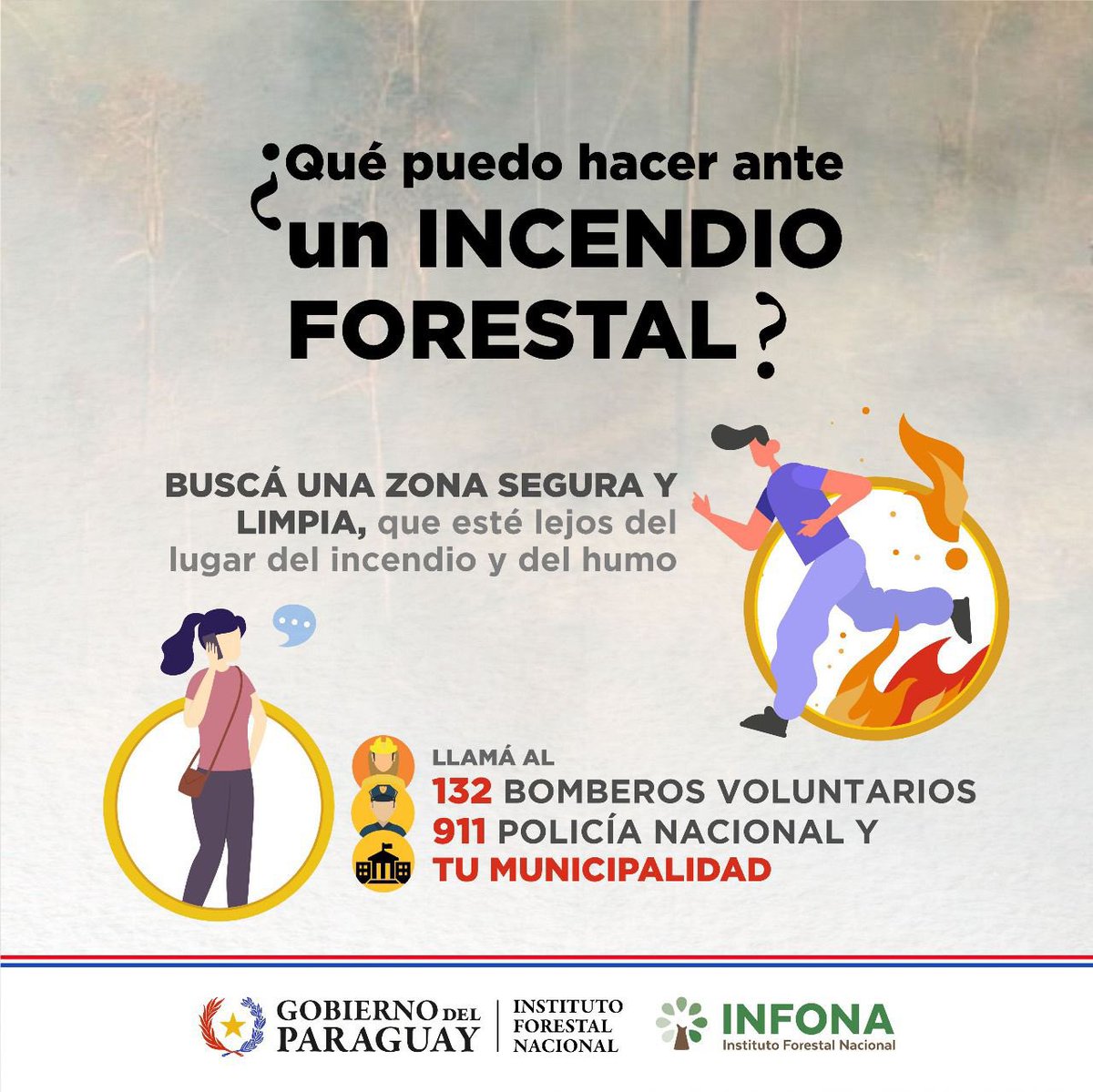 🌡️ Ante las altas temperaturas que propician la ocurrencia de incendios forestales, te recordamos los teléfonos de emergencia 🚨 para reportar estos eventos

☑️132 Bomberos Voluntarios 
☑️911 Policia Nacional 
☑️Autoridades de tu municipio