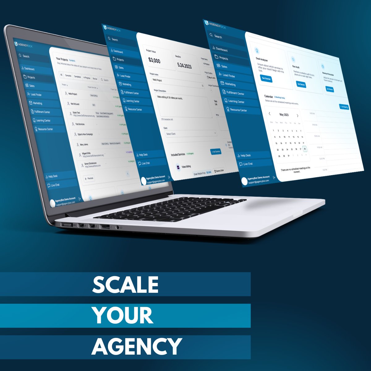 Ready to scale your digital marketing agency? 🚀 AgencyBox is your strategic partner on the path to growth. We provide the tools, knowledge, and support you need to elevate your agency to new heights. 📈