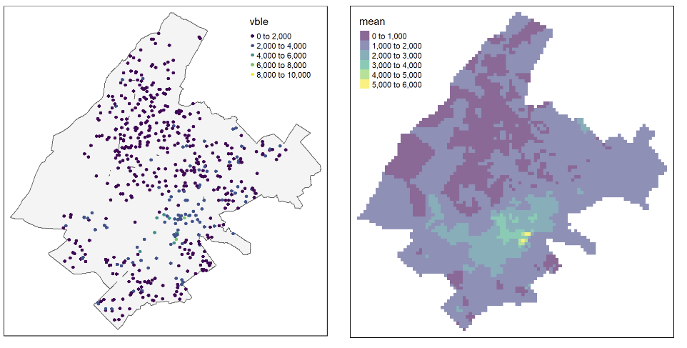 Paula_Moraga_'s tweet image. ⚡️New chapters in my Spatial Statistics book!⚡️
🗺️ Spatial interpolation methods (inverse distance weighting, nearest neighbors)
✅Methods assessment
🔗 paulamoraga.com/book-spatial/s…
#rstats #rspatial #gischat #spatial