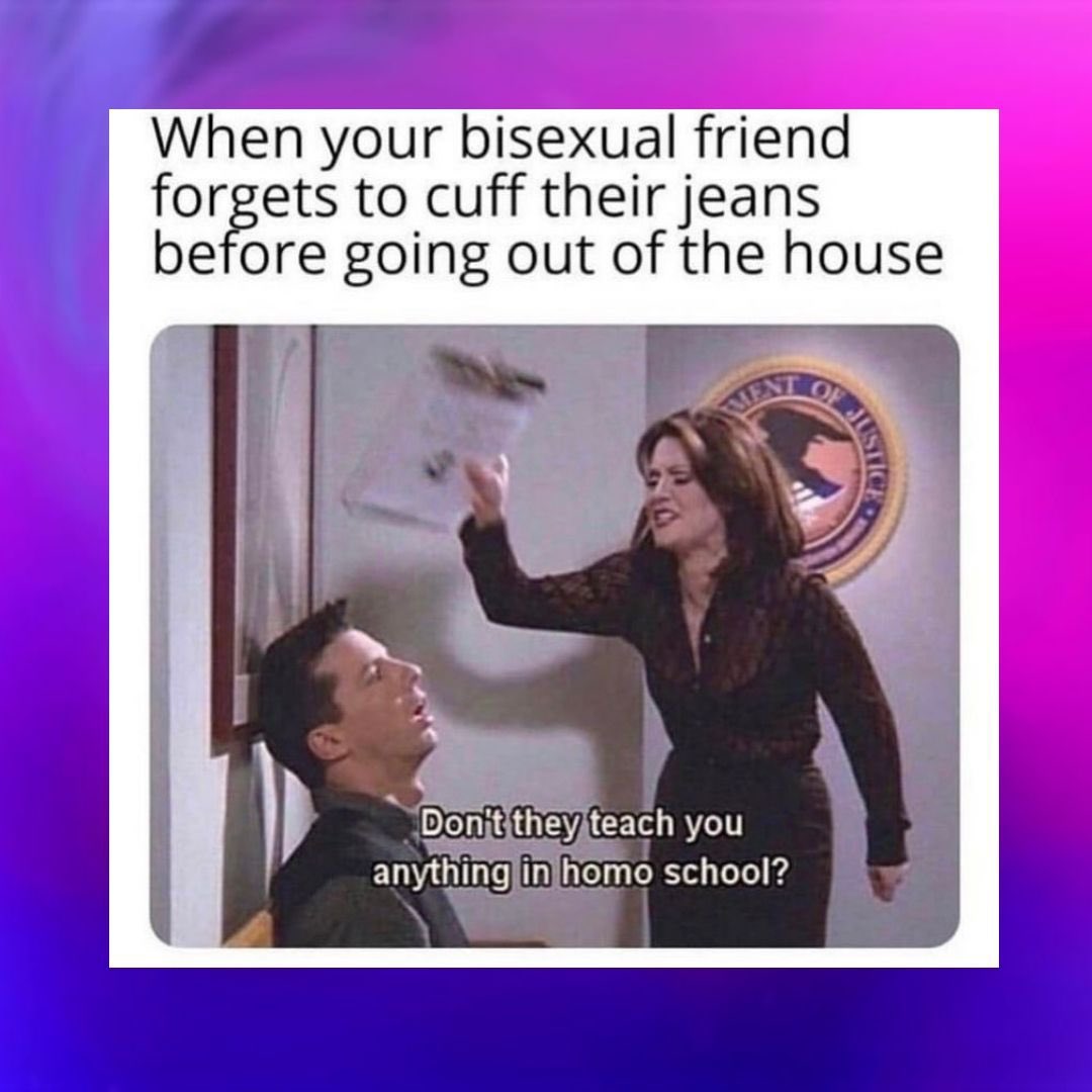 CAISOTT's tweet photo. Why are we sharing jokes? 

Because a good sense of humour is a necessary tool in our fight against biphobia and erasure! 🫶 https://t.co/ceLaXelK1J