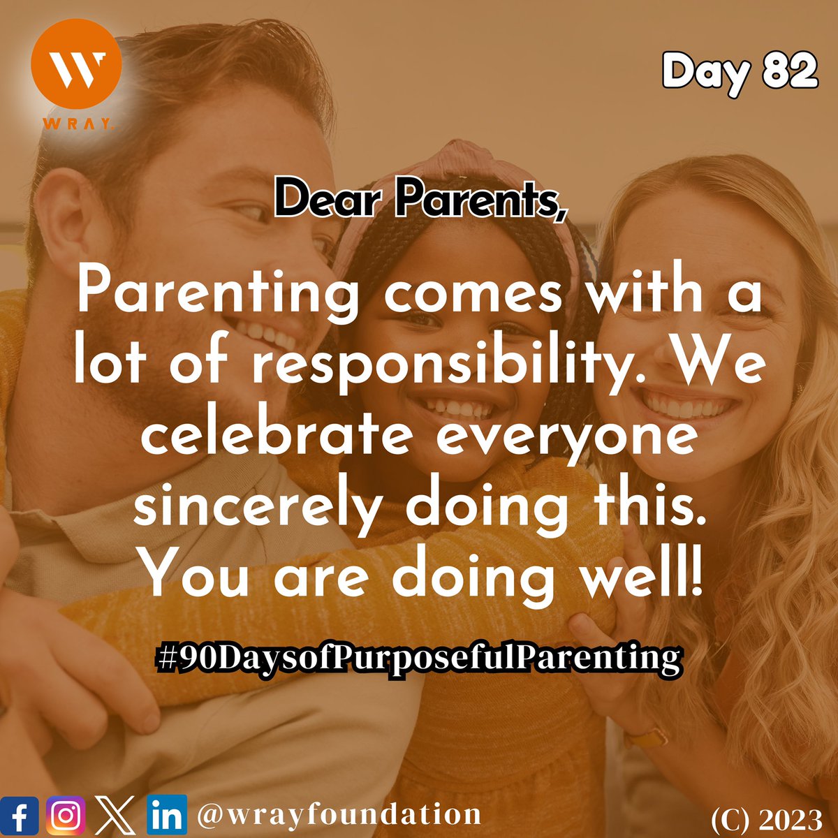 Dee_vinesong's tweet photo. Day 82 of Parent Education Awareness
#WRAYFoundation #ParentEducationCampaign #Day82 #EducatingParents #MakingADifference #90DaysOfPurposefulParenting #ValueYourChildren #ParentalSupport #DiscoverYourPotentials #Teenagers #Youths #Counselling #Mentorship #Purpose #NGO https://t.co/YyD59NoWdh