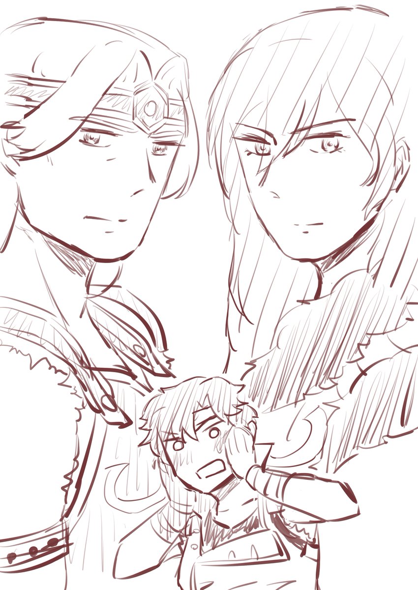 opabiniaca's tweet photo. 「セクシーなのキュートなのどっちが好きなの～」ってやつを描いてた(リヒシモ) https://t.co/QVEL4XkjZJ