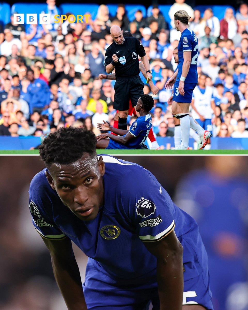 BBCSport's tweet photo. Nicolas Jackson in the Premier League:

Games: 6
Goals: 1
Yellow cards: 5

#BBCFootball https://t.co/Vz559bXSCk