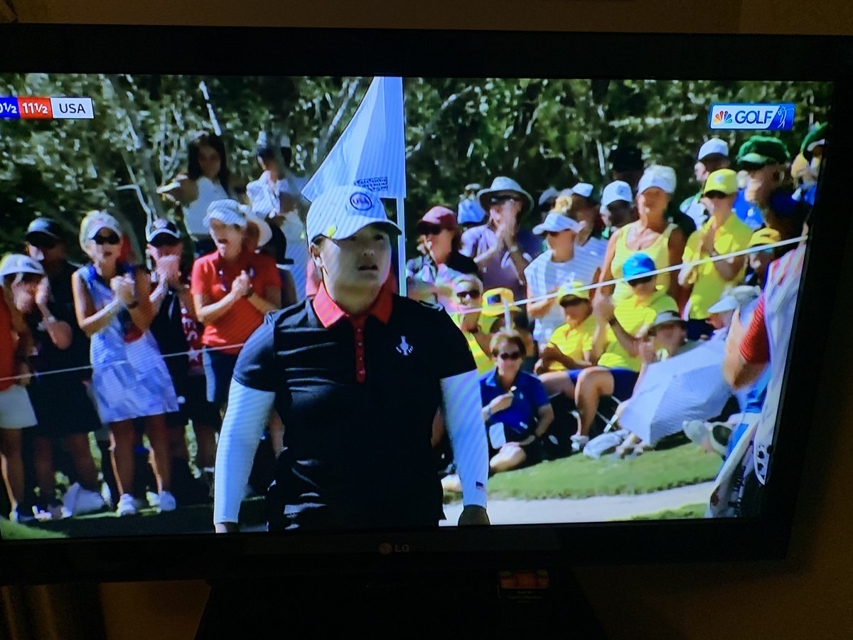 idledmuse's tweet photo. #TeamLOL with the WIN! This @TheSolheimCup finish is going to be LEGENDARY. @SolheimCupUSA @SolheimCupEuro #SolheimCup2023 #VamosGirls https://t.co/4BTZNHPjna
