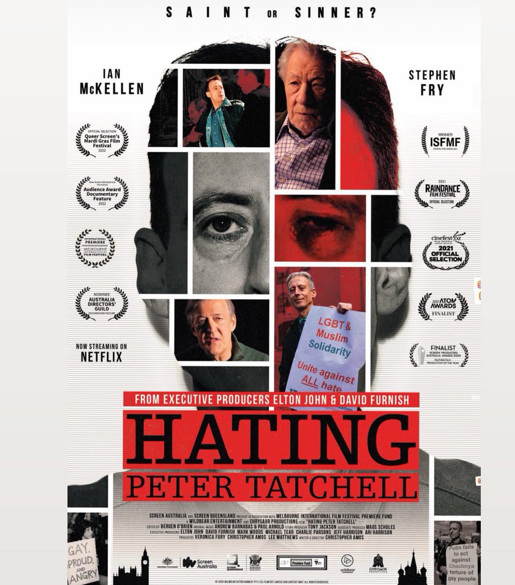 PeterTatchell's tweet photo. Have you watched my #Netflix movie 'Hating Peter Tatchell'? 

For 56 years I've confronted bigots: 3,000 protests, 100 arrests, 300 violent assaults, 50 attacks on my flat &amp; thousands of death threats. But I'm STILL campaigning!

PLEASE RT

WATCH trailer:
https://t.co/Z05W2shP37 https://t.co/La9tfLmGG3